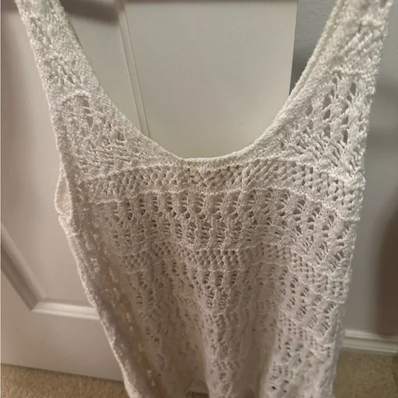 Hollister White Crochet Tank Top - Picture 3 of 3